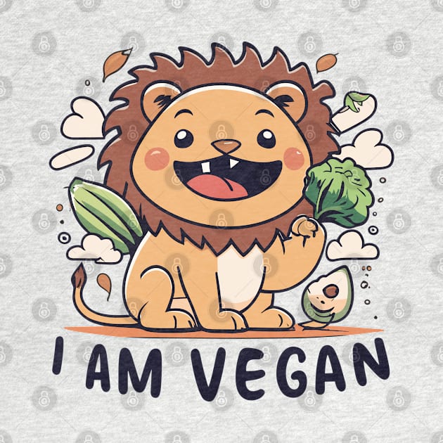 Vegan lion by Spaceboyishere